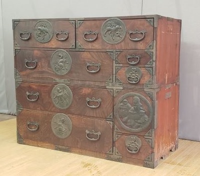 アンティーク】時代家具 木製 小箪笥 仙台箪笥 和簞笥 昭和レトロ 